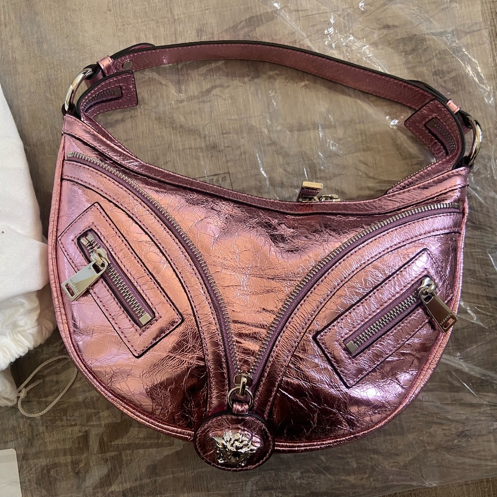 NEW Versace Limited Edition Dua Lipa La Medusa Repeat Hobo Bag